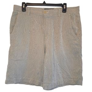 Banana Republic Lightweight Pinstriped Shorts Soft Cotton Size 34